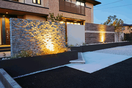 ライティングで素材の陰影を楽しむ